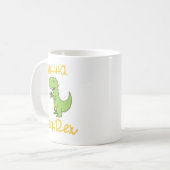 Grappige dinosaurus Drink Tea Rex Tyrannosaurus Koffiemok (Voorkant links)