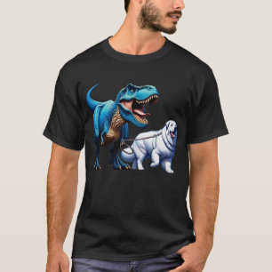Grappige dinosaurus Grote Pyreneeën Wandelen Honde T-shirt