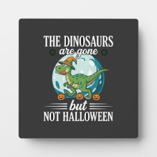 Grappige Dinosaurus Halloween Heks Grafisch Fotoplaat