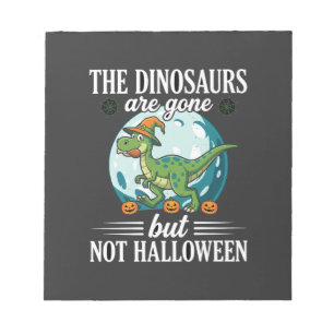 Grappige Dinosaurus Halloween Heks Grafisch Notitieblok