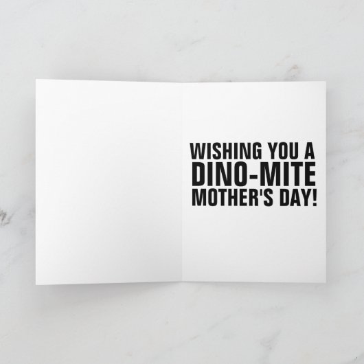 GRAPPIGE DINOSAURUS MOEDERDAG KAARTEN (Binnen)