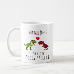 Grappige Dinosaurus Pun Valentijnsdag Mok voor hem