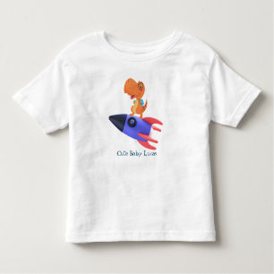 Grappige dinosaurus raket terug 2 School Verjaarda Kinder Shirts