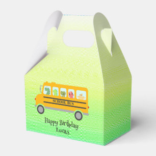 Grappige dinosaurus school Bus Verjaardagsfeest DI Bedankdoosjes