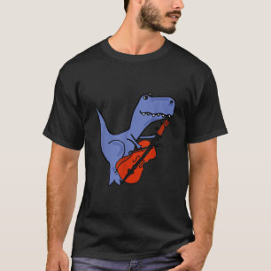 Grappige dinosaurus speelt cello t-shirt