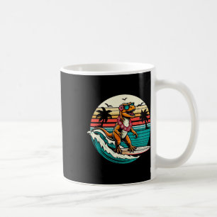 Grappige Dinosaurus Surfplank Strand Zomer Surfen  Koffiemok