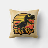 Grappige  Dinosaurus Trex bij Sunset Tiny Rex Kussen (Achterkant)