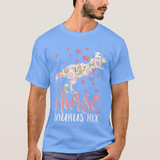 Grappige Dinosaurus Verpleegster Leven RN Verplegi T-shirt