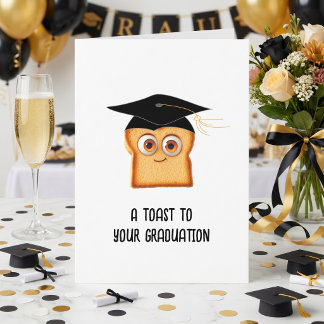 Grappige diploma kaart voor afgestudeerde