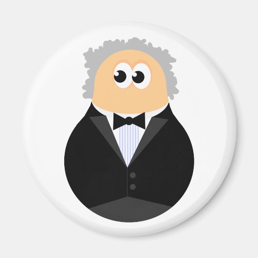 Grappige dirigent magneet (Voorkant)
