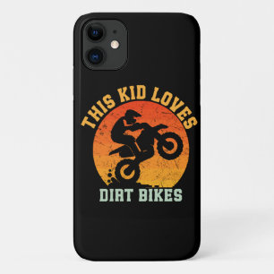 Grappige dirt bike voor kinderen iPhone 11 hoesje