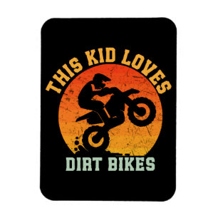 Grappige dirt bike voor kinderen magneet