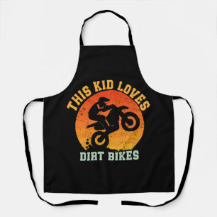 Grappige Dirtbike voor Kinderen Schort