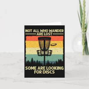 Grappige Disc Golf Art Voor Mannen Vrouwen Kinder Kaart