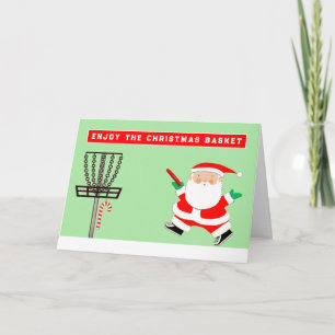 Grappige Disc Golf Feestdagen Kaart