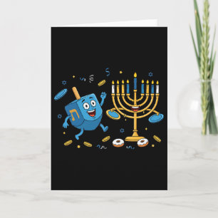 Grappige Disc Golf Frisbee Driehoekige Tol Menorah Kaart