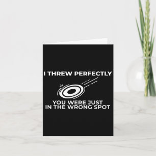 Grappige Disc Golf Graphic Quote voor Flying Disc Kaart