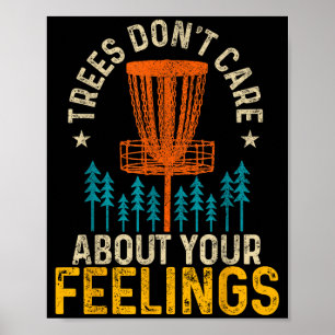 Grappige Disc Golf Kleding Bedrijf Disc Golf Bomen Poster