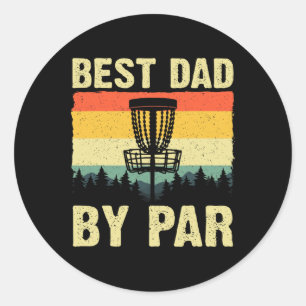 Grappige Disc Golf Kunst Voor Mannen Vader Disc Go Ronde Sticker