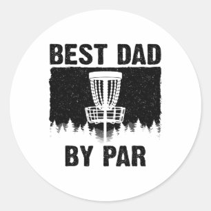 Grappige Disc Golf Kunst Voor Mannen Vader Disc Go Ronde Sticker
