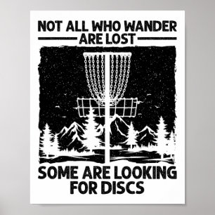 Grappige Disc Golf Kunst Voor Mannen Vrouwen Disc Poster