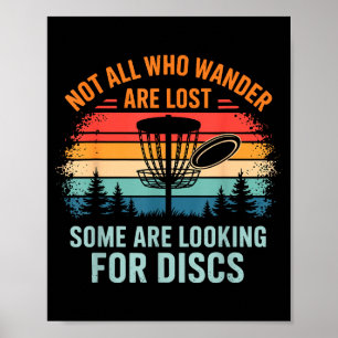 Grappige Disc Golf Kunst Voor Mannen Vrouwen Disc Poster