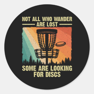 Grappige Disc Golf Kunst Voor Mannen Vrouwen Disc  Ronde Sticker