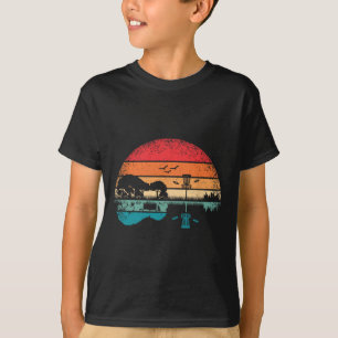 Grappige Disc Golf Mand Frisbee Boom Gitaar Gitari T-shirt