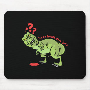 Grappige Disc Golf T Rex Kinderen Muismat