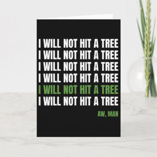 Grappige Discgolf Tee Frisbee Golf Humor, Raak een Kaart