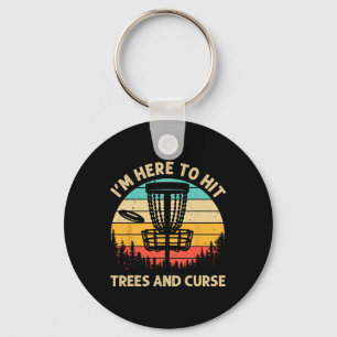Grappige discgolf voor mannen vrouwen discgolfspel sleutelhanger