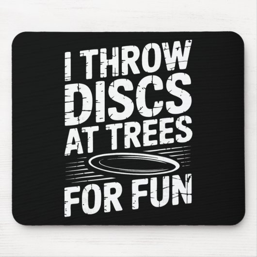 Grappige discgolfbaan muismat (Voorkant)