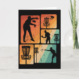 Grappige Discgolfspeler Cool Vliegende Schijf Spor Kaart