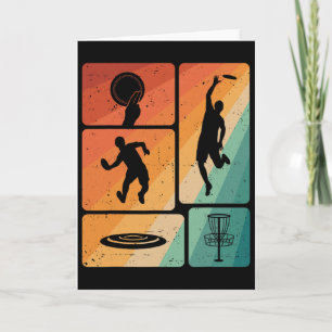 Grappige Discgolfspeler Cool Vliegende Schijf Spor Kaart