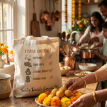 Grappige Diwali-checklist met speels grafisch pict