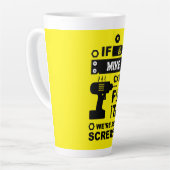 Grappige DIY Fix It Reparatie Latte Mok (Linkerhoek)