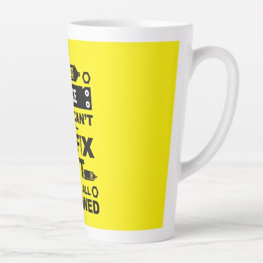 Grappige DIY Fix It Reparatie Latte Mok (Rechts)