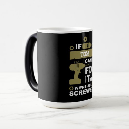 Grappige DIY Fix It Reparatie Magische Mok (Voorkant links)