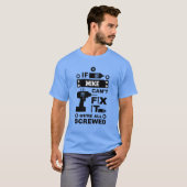 Grappige DIY Fix It Reparatie T-shirt (Voorkant volledig)