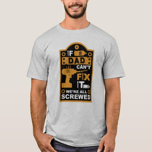 Grappige DIY Fix It Reparatie T-shirt (Voorkant)