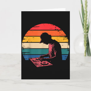 Grappige Dj Kunst Mannen Vrouwen Muziekproducent D Kaart