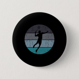 Grappige Dminton Shuttle Voor Mannen Vrouwen Retro Ronde Button 5,7 Cm