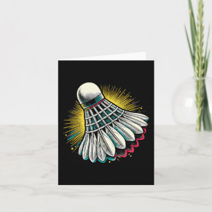 Grappige Dminton Speler Liefde Shuttle Ontwerp 22  Kaart