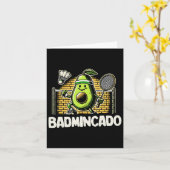 Grappige Dminton Speler Love Shuttle Design 6 Kaart (Gele Bloem)