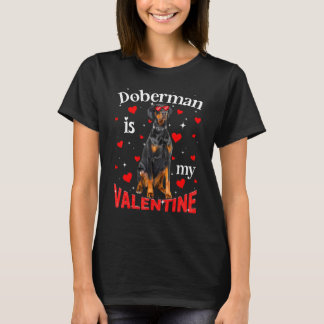 Grappige Dobermann Is Mijn Valentijnshond Vader Ho T-shirt