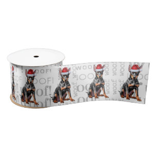 Grappige Dobermann Pinscher Kerstman Hond Lint