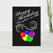 Grappige dochter in de wet gelukkige verjaardagswe kaart (Voorkant)