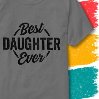Grappige dochter retro vintage beste dochter ooit t-shirt