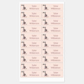 Grappige dodo vogel cartoon gepersonaliseerd labels (Vel)