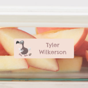 Grappige dodo vogel cartoon gepersonaliseerd labels